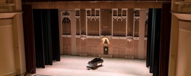 View of the Merrill stage from seat Balcony 2 Row D Seat 4