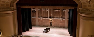 View of the Merrill stage from seat Balcony 2 Row J Seat 4