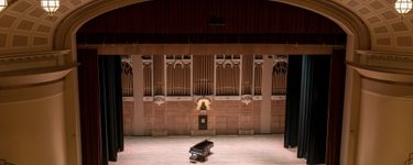 View of the Merrill stage from seat Balcony 3 Row J Seat 5