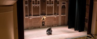 View of the Merrill stage from seat Balcony 4 Row C Seat 5
