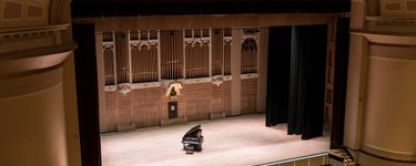 View of the Merrill stage from seat Balcony 4 Row G Seat 5