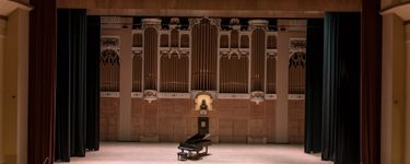 View of the Merrill stage from seat Grand Tier 3 Row D Seat 11