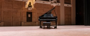 View of the Merrill stage from seat Orchestra 3 Row C Seat 3