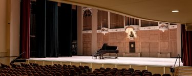 View of the Merrill stage from seat Terrace 1 Row E Seat 12