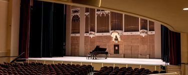 View of the Merrill stage from seat Terrace 1 Row E Seat 19