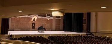 View of the Merrill stage from seat Terrace 4 Row G Seat 4