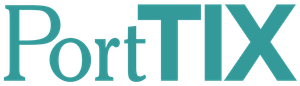 A later version of the porttix logo in teal